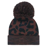 Bonnet en tricot à revers et pompon pour femme Buffalo Bills Brown Cacao '47