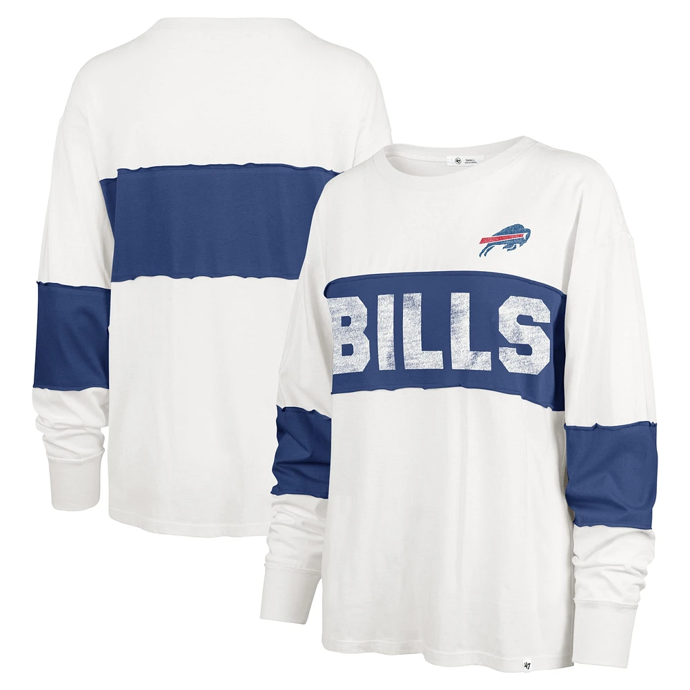 T-shirt à manches longues '47 Cream Buffalo Bills Clubhouse Pride Taylor pour femmes