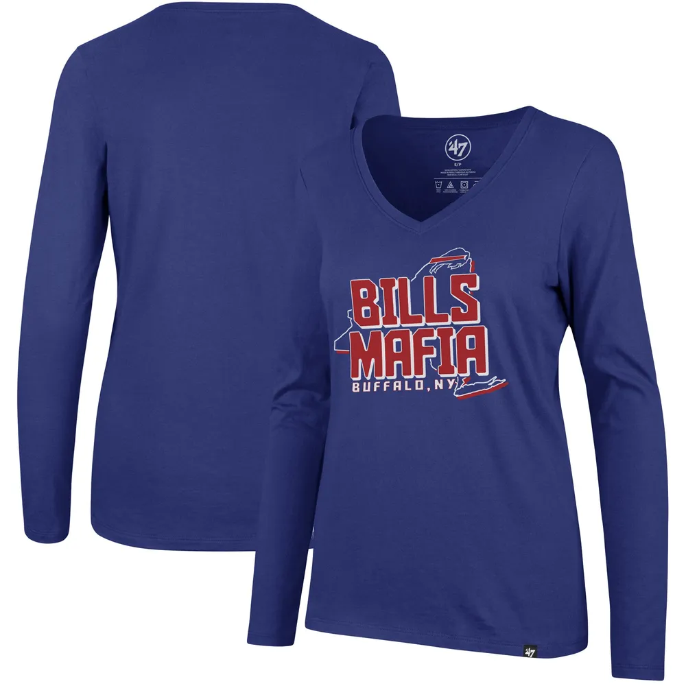 Lids Buffalo Bills '47 Women's Mafia Splitter V-Neck Long Sleeve T-Shirt -  Royal