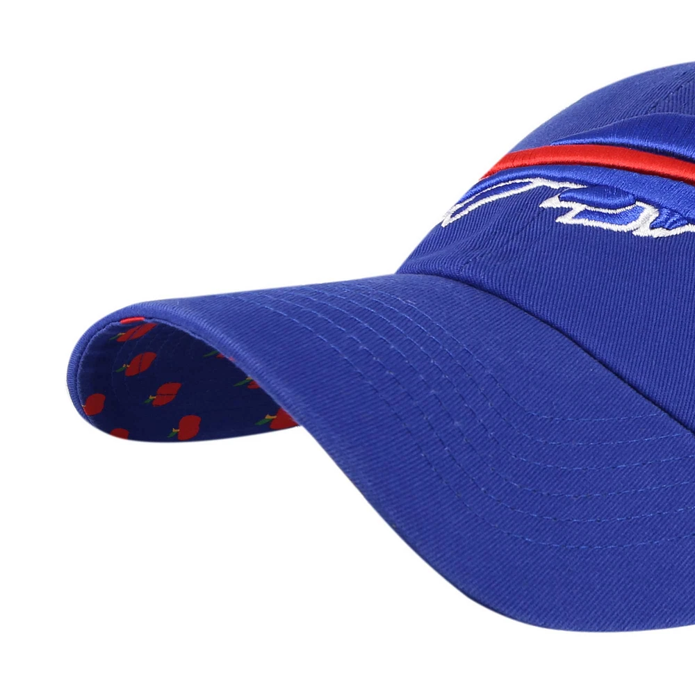 Casquette ajustable '47 Royal Buffalo Bills Confetti Icon Clean Up pour femmes