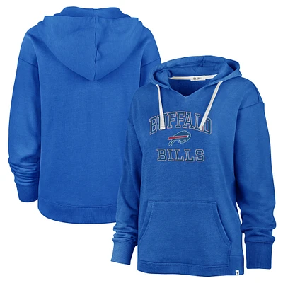 Women's '47  Royal Buffalo Bills Plus Clarity Kennedy Pullover Hoodie