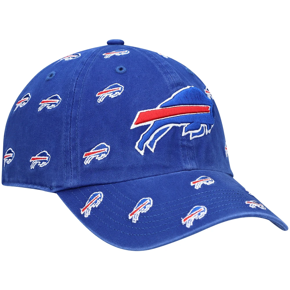 Casquette réglable '47 Royal Buffalo Bills Repeat Confetti Clean Up pour femme