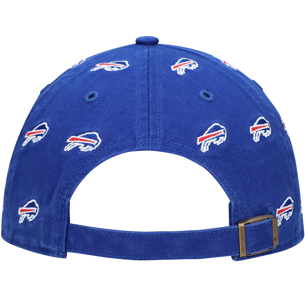 Women's '47 Royal Buffalo Bills Repeat Confetti Clean Up Adjustable Hat