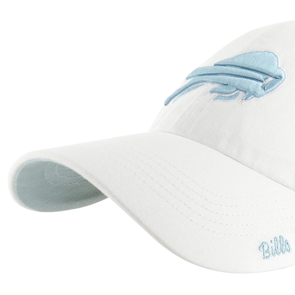Casquette ajustable '47 Buffalo Bills Ballpark Cheer Clean Up pour femmes, blanche