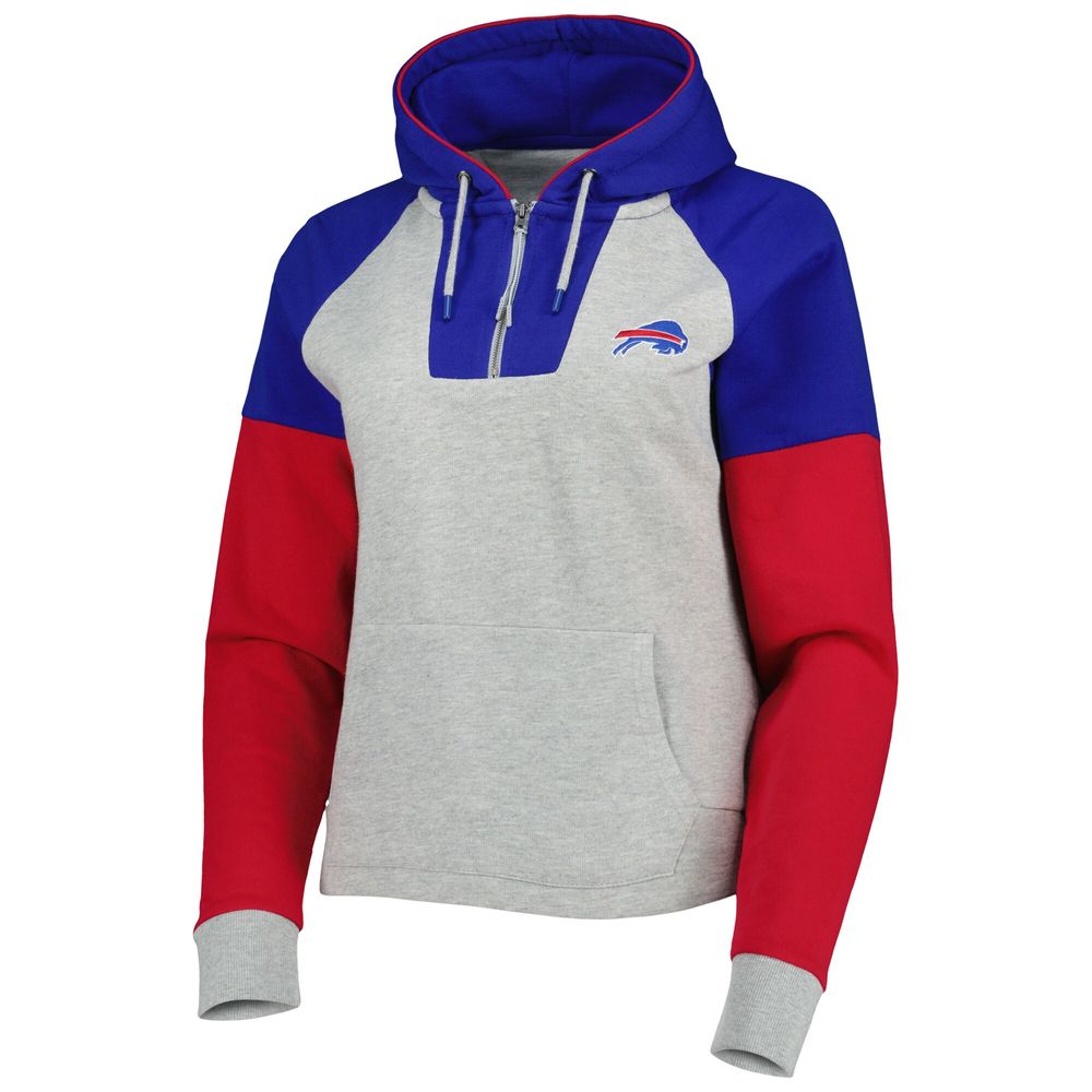 Women's Buffalo Bills Gray & Royal Full Zip Hoodie