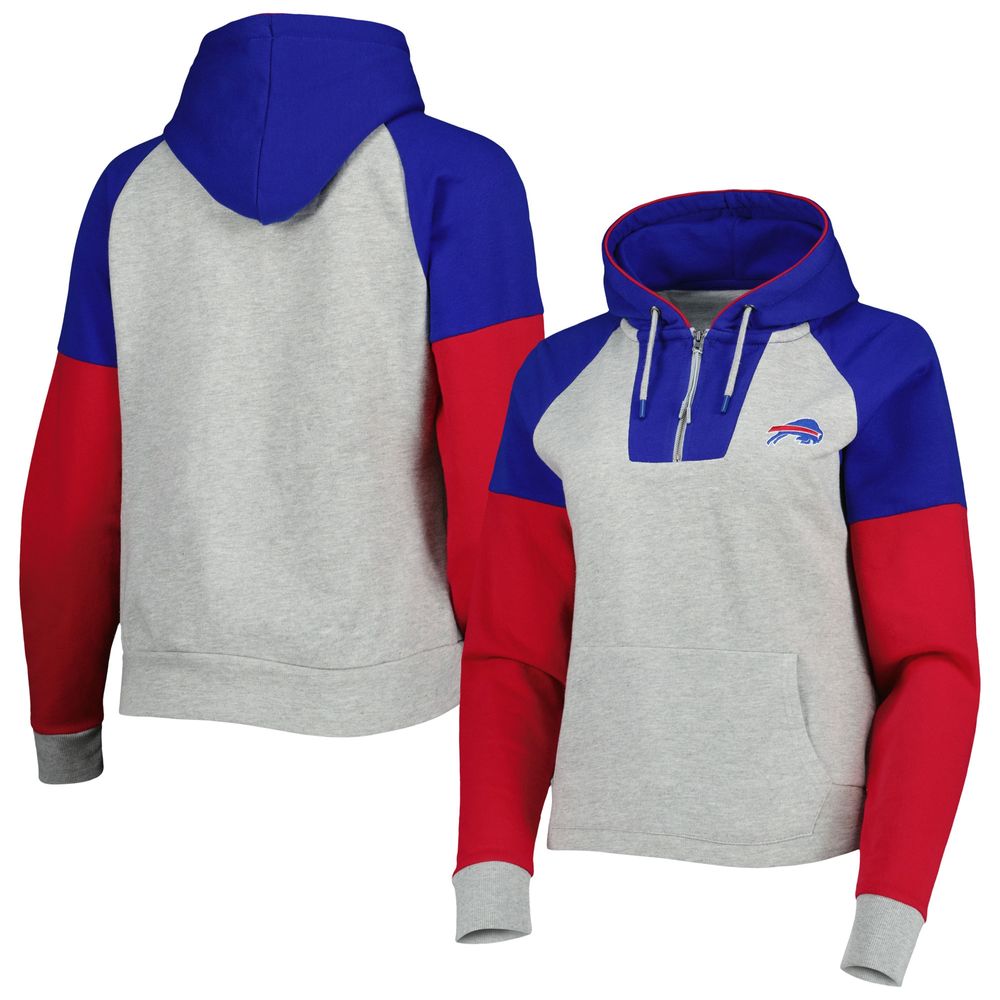 Women's Buffalo Bills Royal and Grey Soft Hoodie