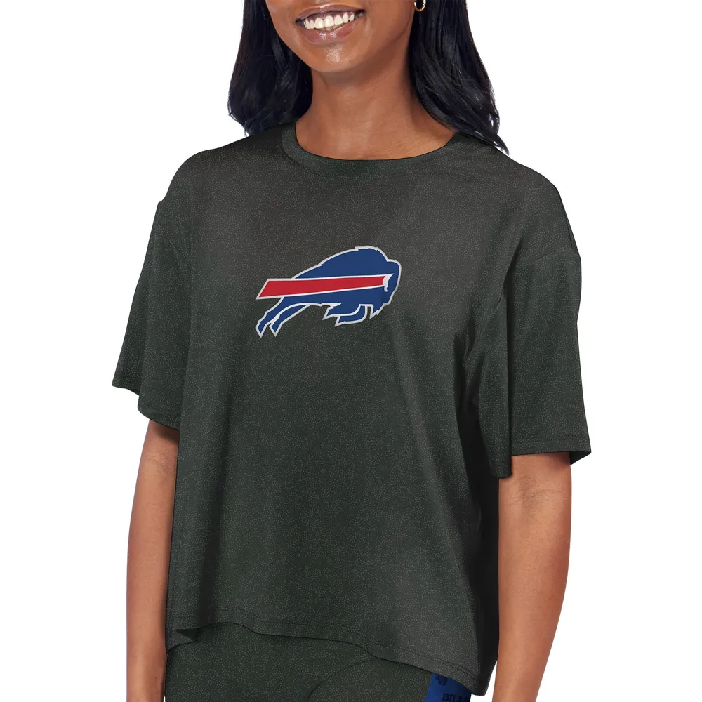Lids Buffalo Bills Certo Women's Cropped T-Shirt - Charcoal