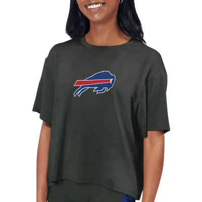 Buffalo Bills Certo Women's Cropped T-Shirt - Charcoal