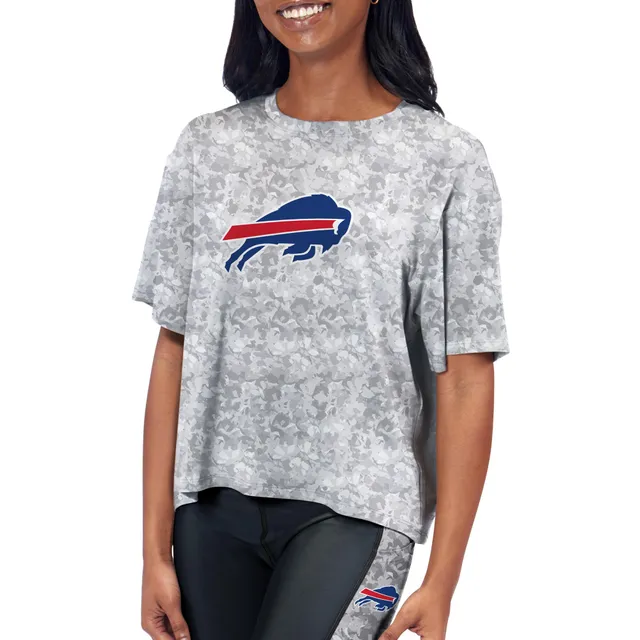 Women's Certo Gray Philadelphia Eagles Cropped Turnout T-Shirt