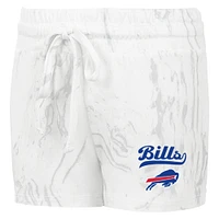 Concepts Sport Blanc Buffalo Bills Ensemble débardeur et short à quartz grande taille pour femmes