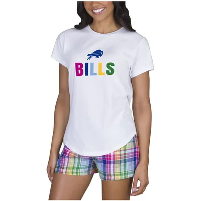 Women's Concepts Sport Cream Buffalo Bills Brightside T-Shirt & Pants Sleep  Set