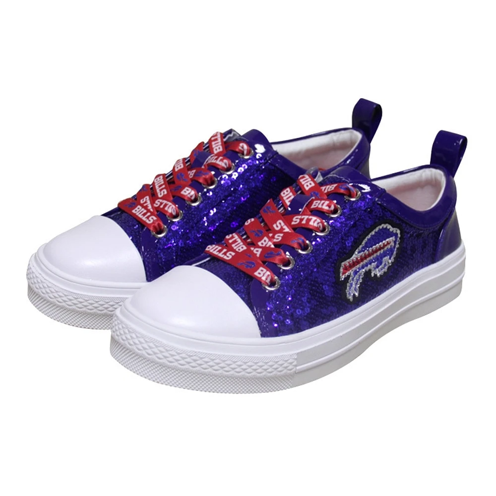 Women's Cuce Royal Buffalo Bills Team Sequin Sneakers