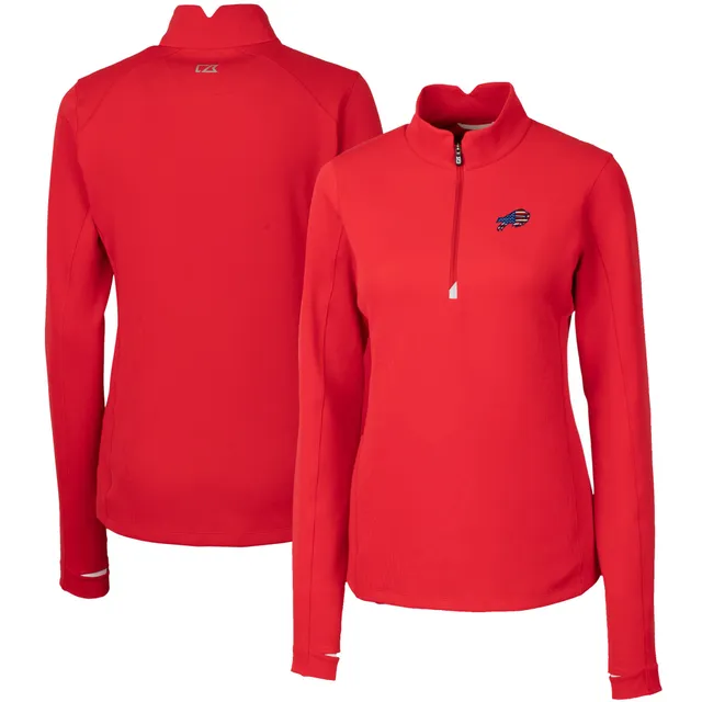 Buffalo Bills Cutter & Buck Helmet Traverse Stretch Quarter-Zip