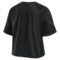 Women's Fanatics Black Buffalo Bills Oversized Cornerback Blitz Raglan V-Neck T-Shirt