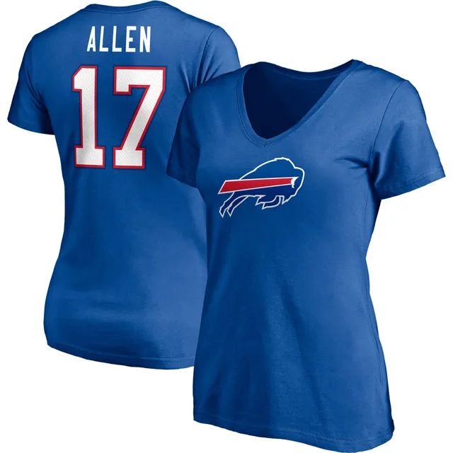 Girls Youth Buffalo Bills Josh Allen Pink Player Name & Number T-Shirt