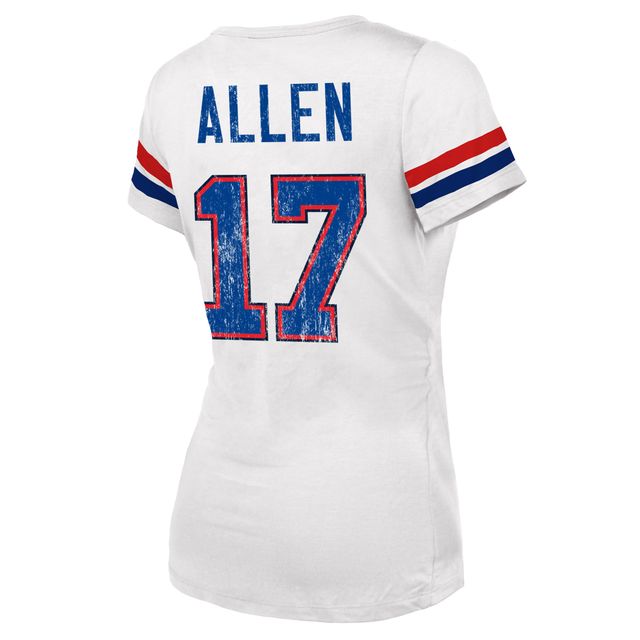 Josh Allen Buffalo Bills Fanatics Branded Women's Fashion Player Name &  Number V-Neck T-Shirt 