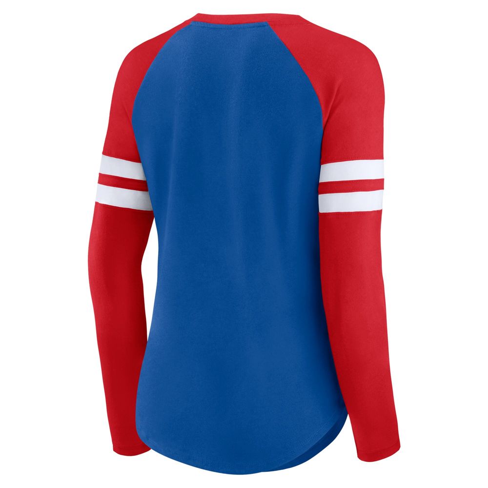 Women's Buffalo Bills Lace Up Long Sleeve Shirt