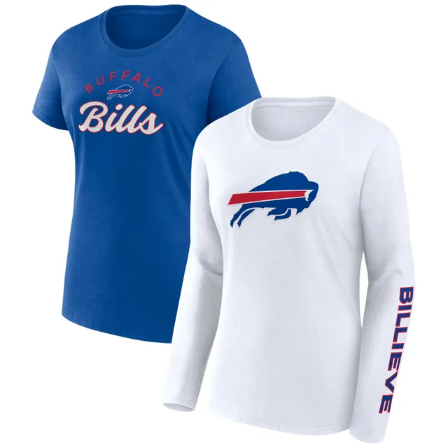 Lids Buffalo Bills Fanatics Branded Women's Ombre Long Sleeve T-Shirt -  Royal/Red