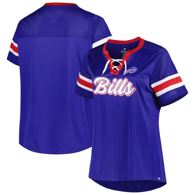 Women's Buffalo Bills Lace Up Long Sleeve Shirt