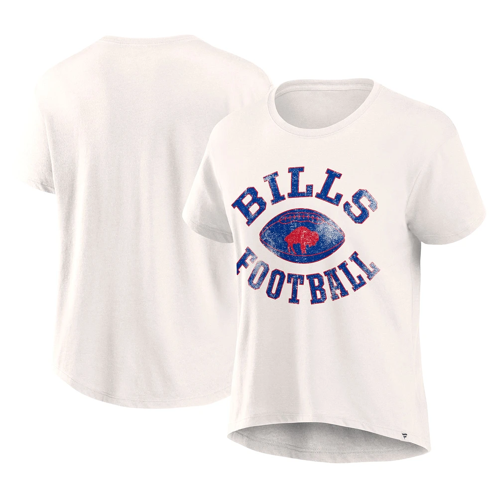 T-shirt de football à domicile Fanatics Cream Buffalo Bills pour femme