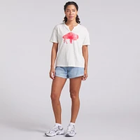 Women's Fanatics Cream Buffalo Bills Trick Play Slub Boxy T-Shirt