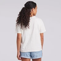 Women's Fanatics Cream Buffalo Bills Trick Play Slub Boxy T-Shirt