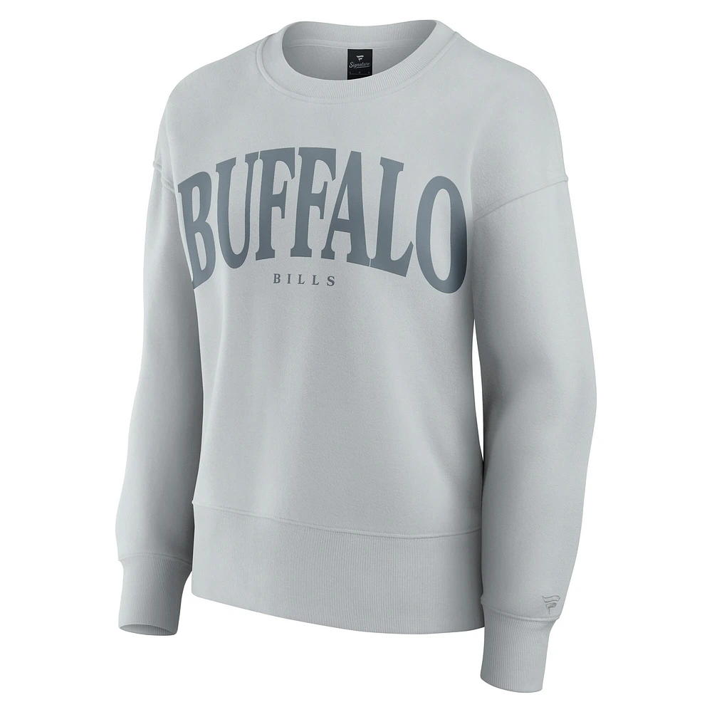 Women's Fanatics  Gray Buffalo Bills Elements Pullover Sweatshirt