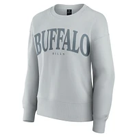 Women's Fanatics  Gray Buffalo Bills Elements Pullover Sweatshirt