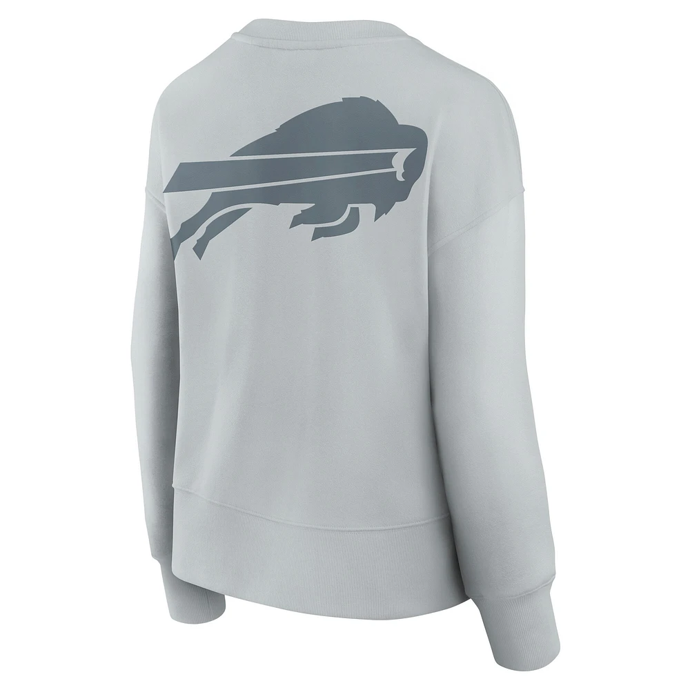 Women's Fanatics  Gray Buffalo Bills Elements Pullover Sweatshirt