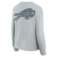 Women's Fanatics  Gray Buffalo Bills Elements Pullover Sweatshirt