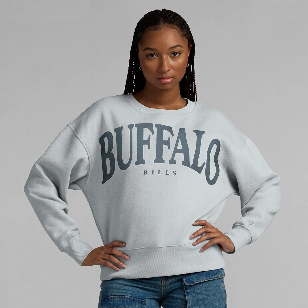 Women's Fanatics  Gray Buffalo Bills Elements Pullover Sweatshirt