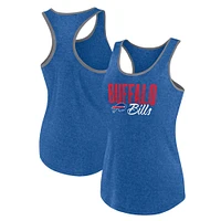 Débardeur Fuel Fanatics Heather Royal Buffalo Bills grande taille pour femmes