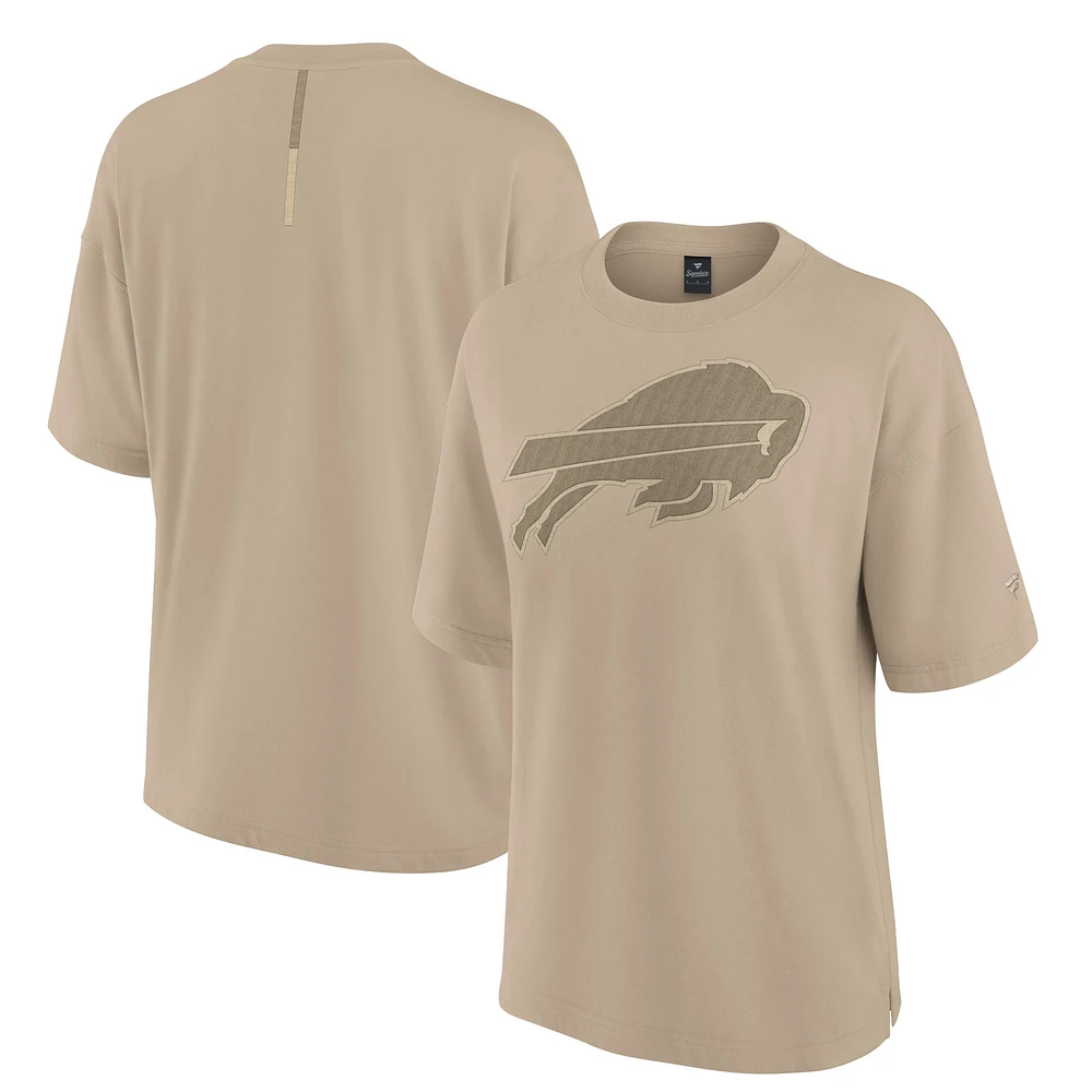 Women's Fanatics Khaki Buffalo Bills Elements Oversized T-Shirt