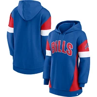 Sweat à capuche Fanatics Royal/Red Buffalo Bills Lock It Down pour femmes