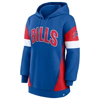 Sweat à capuche Fanatics Royal/Red Buffalo Bills Lock It Down pour femmes