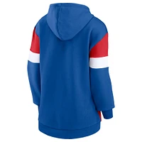 Women's Fanatics Royal/Red Buffalo Bills Lock It Down Pullover Hoodie