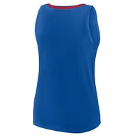 Women's Fanatics Royal Buffalo Bills Stellar Win V-Neck Tank Top
