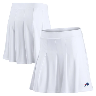 Jupe-short de tennis Fanatics pour femmes, blanche, Buffalo Bills, logo principal