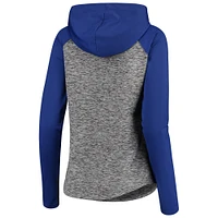 Sweat à capuche pour femme G-III 4Her by Carl Banks Heathered Grey/Royal Buffalo Bills Championship Ring