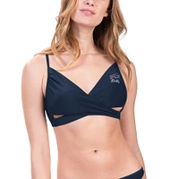 Haut de bikini G-III 4Her par Carl Banks pour femmes, bleu marine, Temple la renommée des Buffalo Bills