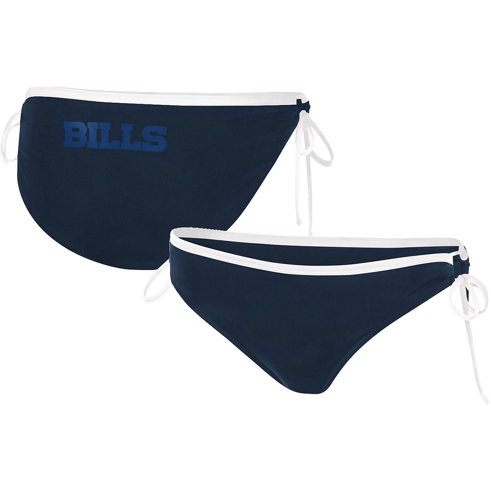 Women's G-III 4Her by Carl Banks Navy Buffalo Bills Logo Perfect Match - Bikini Bottom