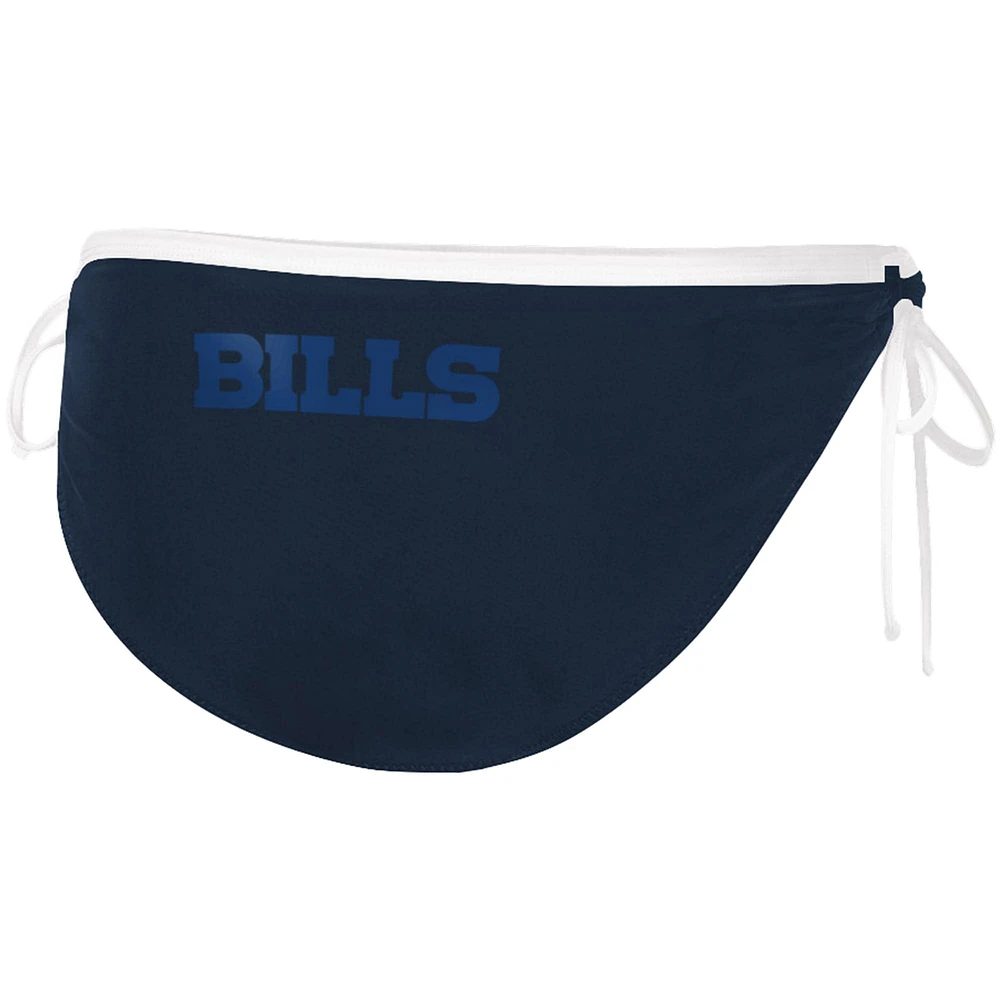 Women's G-III 4Her by Carl Banks Navy Buffalo Bills Logo Perfect Match - Bikini Bottom