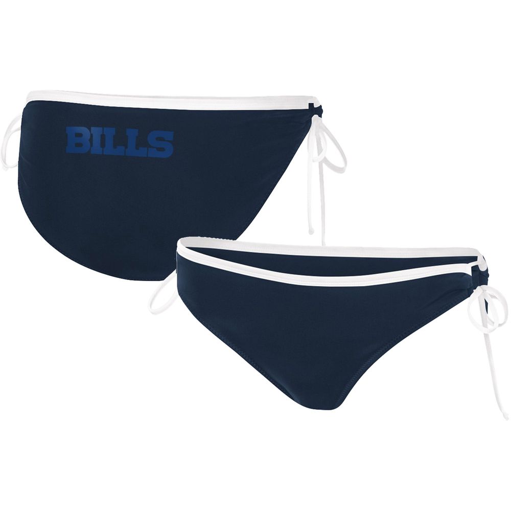 Women's G-III 4Her by Carl Banks Navy Buffalo Bills Logo Perfect Match - Bikini Bottom