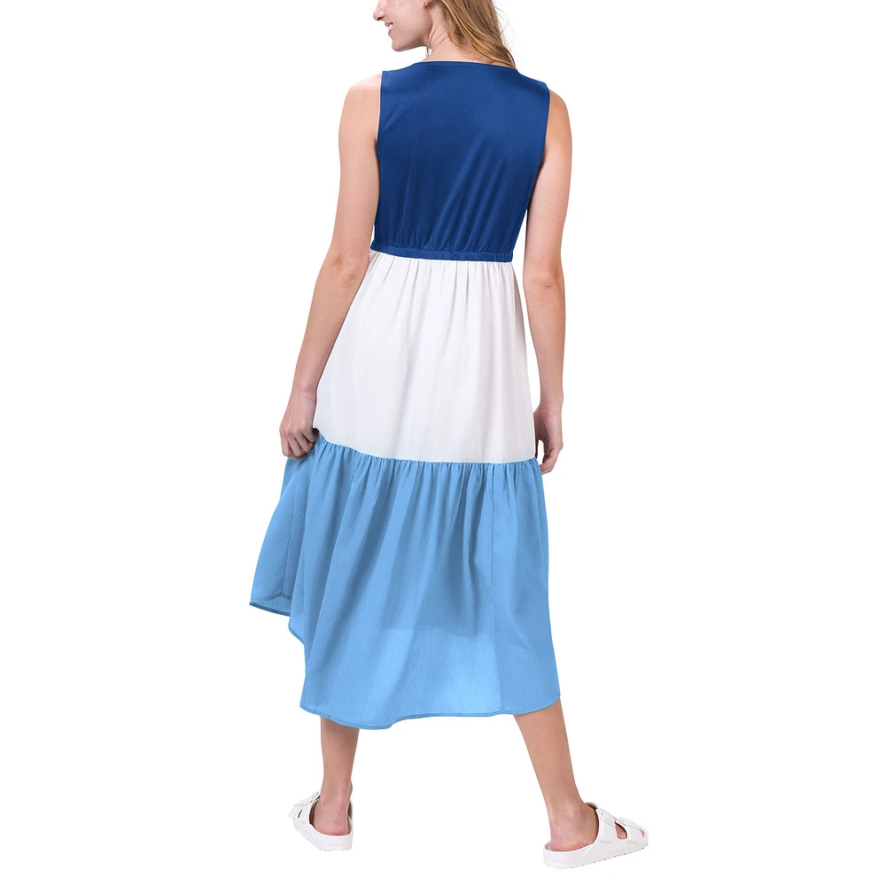 Women's G-III 4Her by Carl Banks Royal/Light Blue Buffalo Bills 12th Inning Colorblock Dress