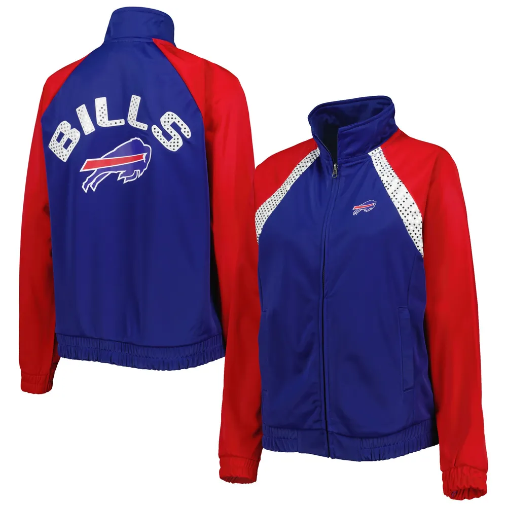 Buffalo Bills G-III 4Her by Carl Banks Women's Switchback Reversible  Full-Zip Jacket - Oatmeal/Royal