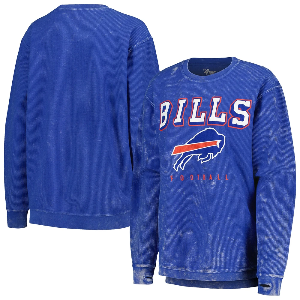 Women's G-III 4Her by Carl Banks Royal Buffalo Bills Comfy Cord Pullover Sweatshirt