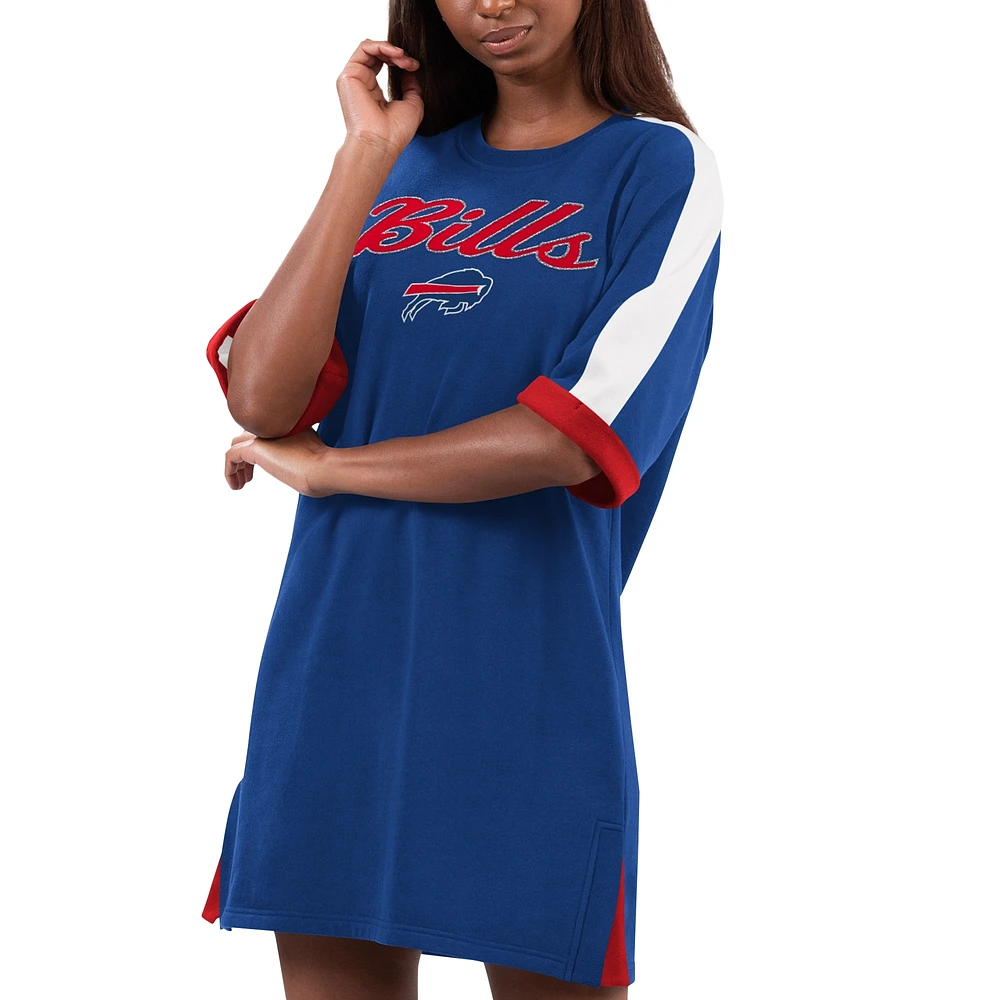 Robe baskets G-III 4Her par Carl Banks Royal Buffalo Bills pour femmes