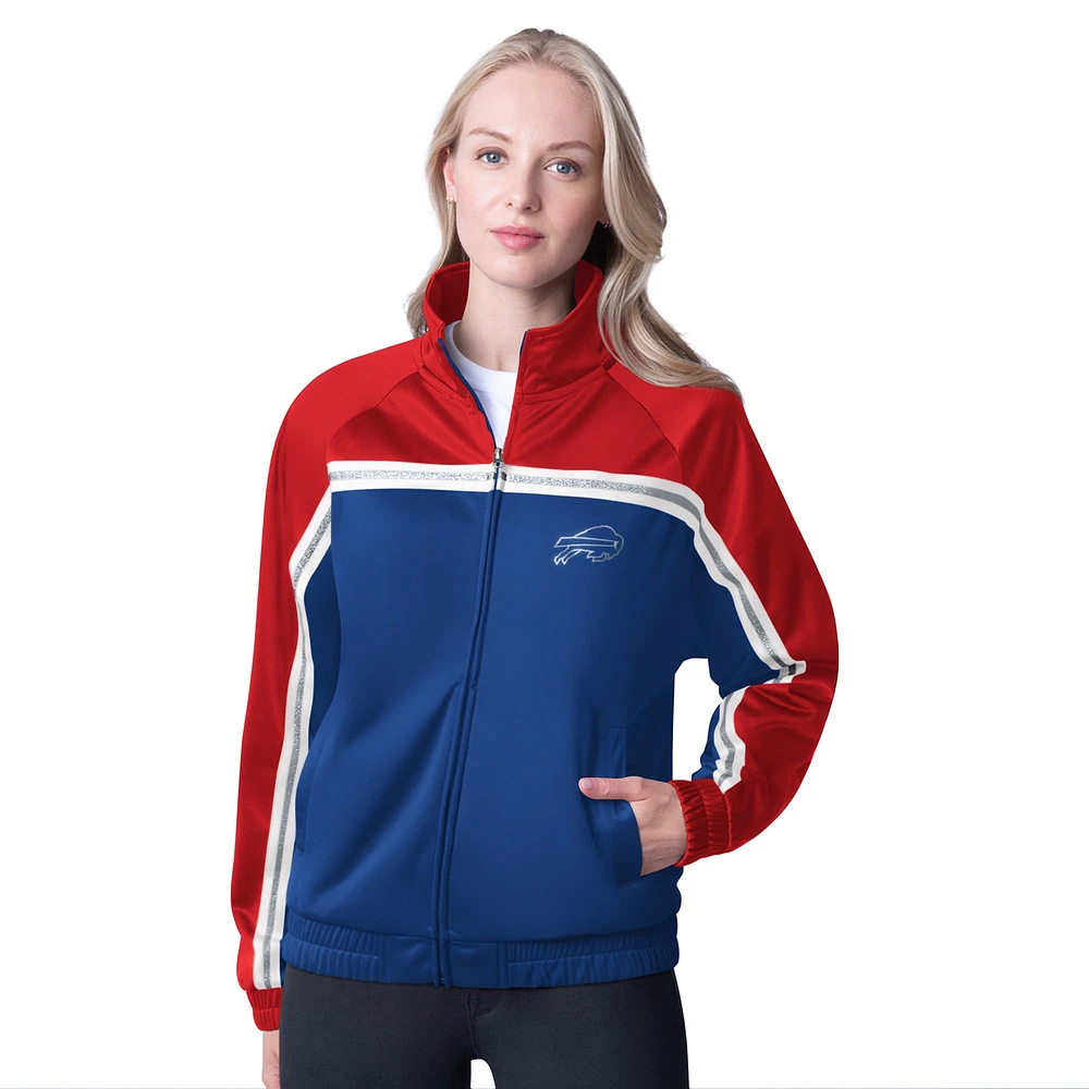 Veste de survêtement d'après-match entièrement zippée G-III 4Her par Carl Banks Royal Buffalo Bills pour femme