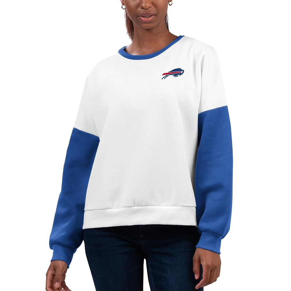 Sweat-shirt blanc Buffalo Bills A-Game G-III 4Her par Carl Banks pour femmes