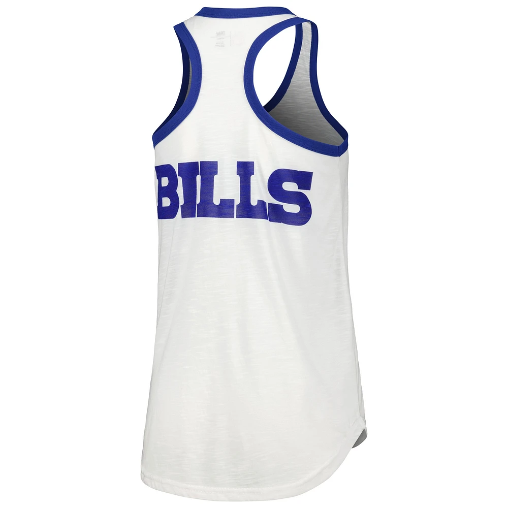 Women's G-III 4Her by Carl Banks White Buffalo Bills Tater Tank Top